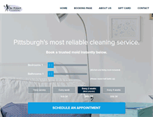 Tablet Screenshot of onpointcleaning.com